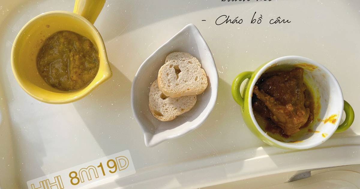 BỒ CÂU KHÌA NƯỚC DỪA - Ăn dặm cho bé 8m+