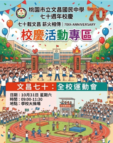 文昌七十：全校運動會 校慶活動專區