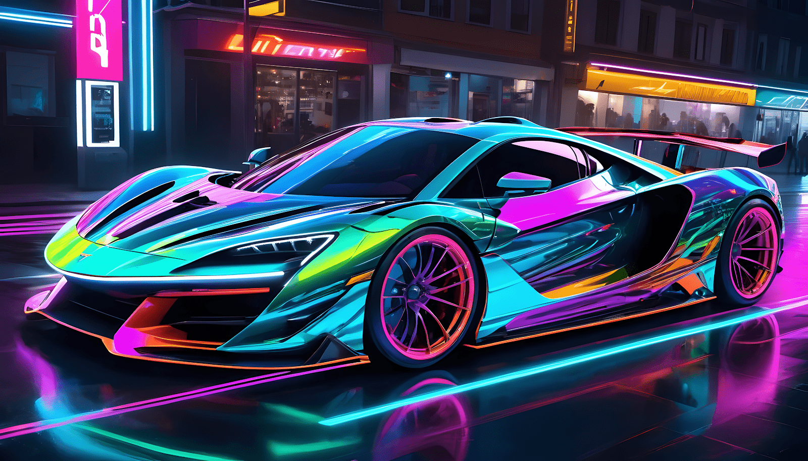 Cool Neon Car Wallpaper