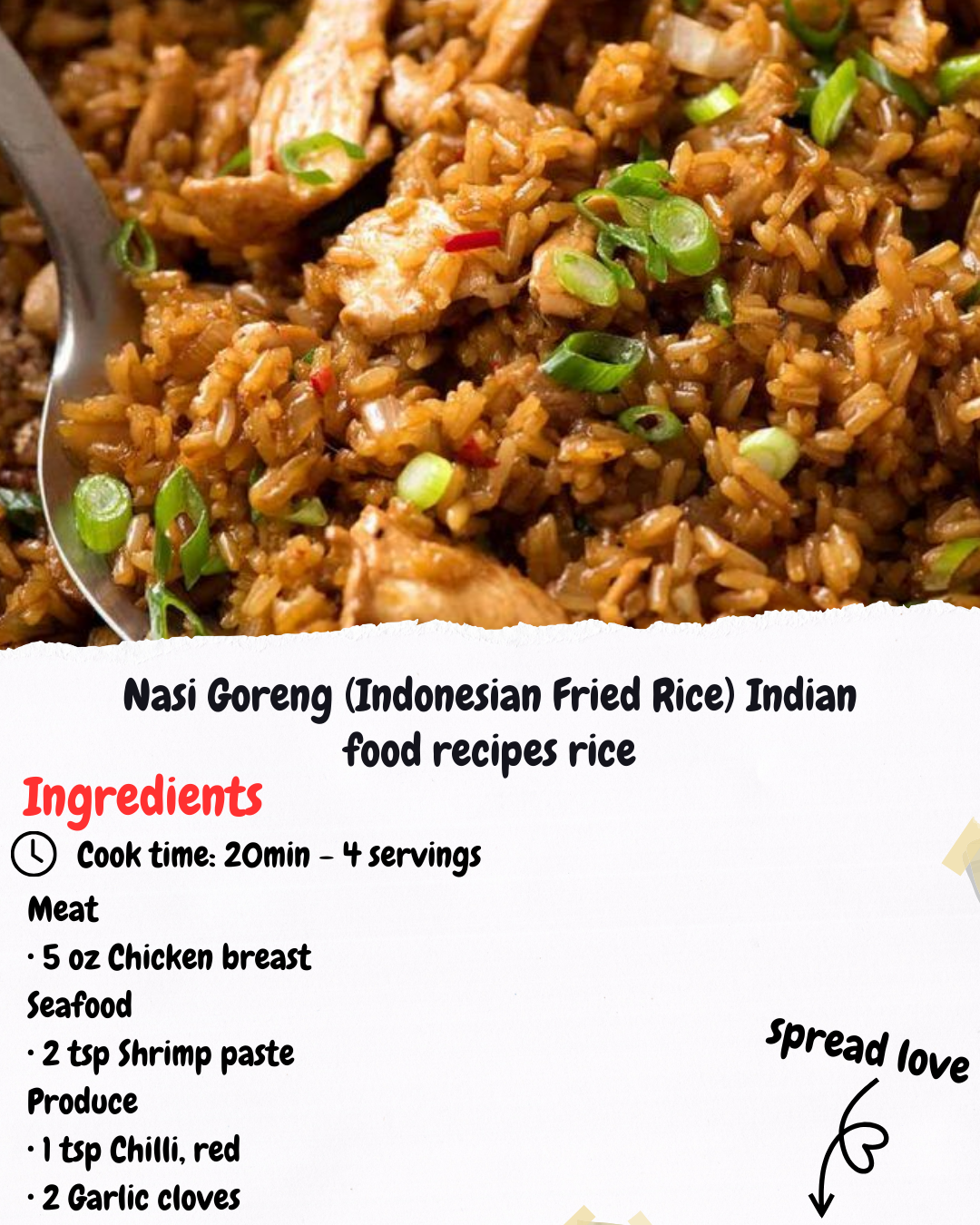 Nasi Goreng (Indonesian Fried Rice) Indian food recipes rice
