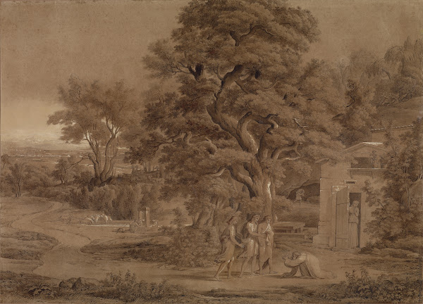 Landscape with Abraham and the Three Angels in the Valley of Mambre 1797