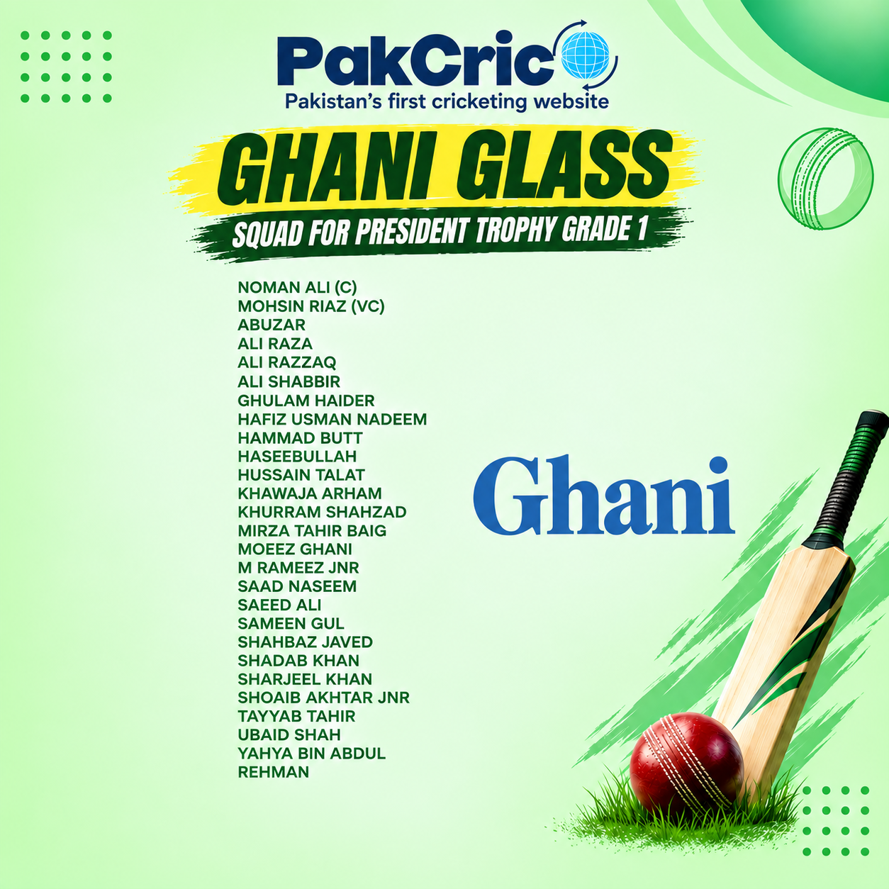 Ghani Glass Squad