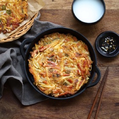 Bánh xèo kimchi thịt nguội kiểu Hàn mang một vị chua cay hấp dẫn, đặc trưng của Hàn khiến ai ăn vào cũng đều ngất ngây. Bạn hãy lưu lại công thức và thử làm ngay nhé.