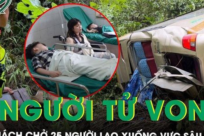Xe khách chở 25 người lao xuống vực sâu 100m, 2 người tử vong, nhiều người bị thương - Báo Sức Khỏe &amp; Đời Sống