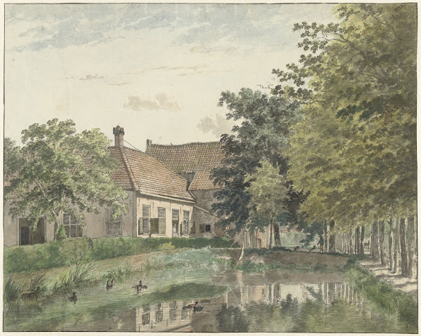 Gezicht op de buitenplaats Watergoor bij Nijkerk 1782