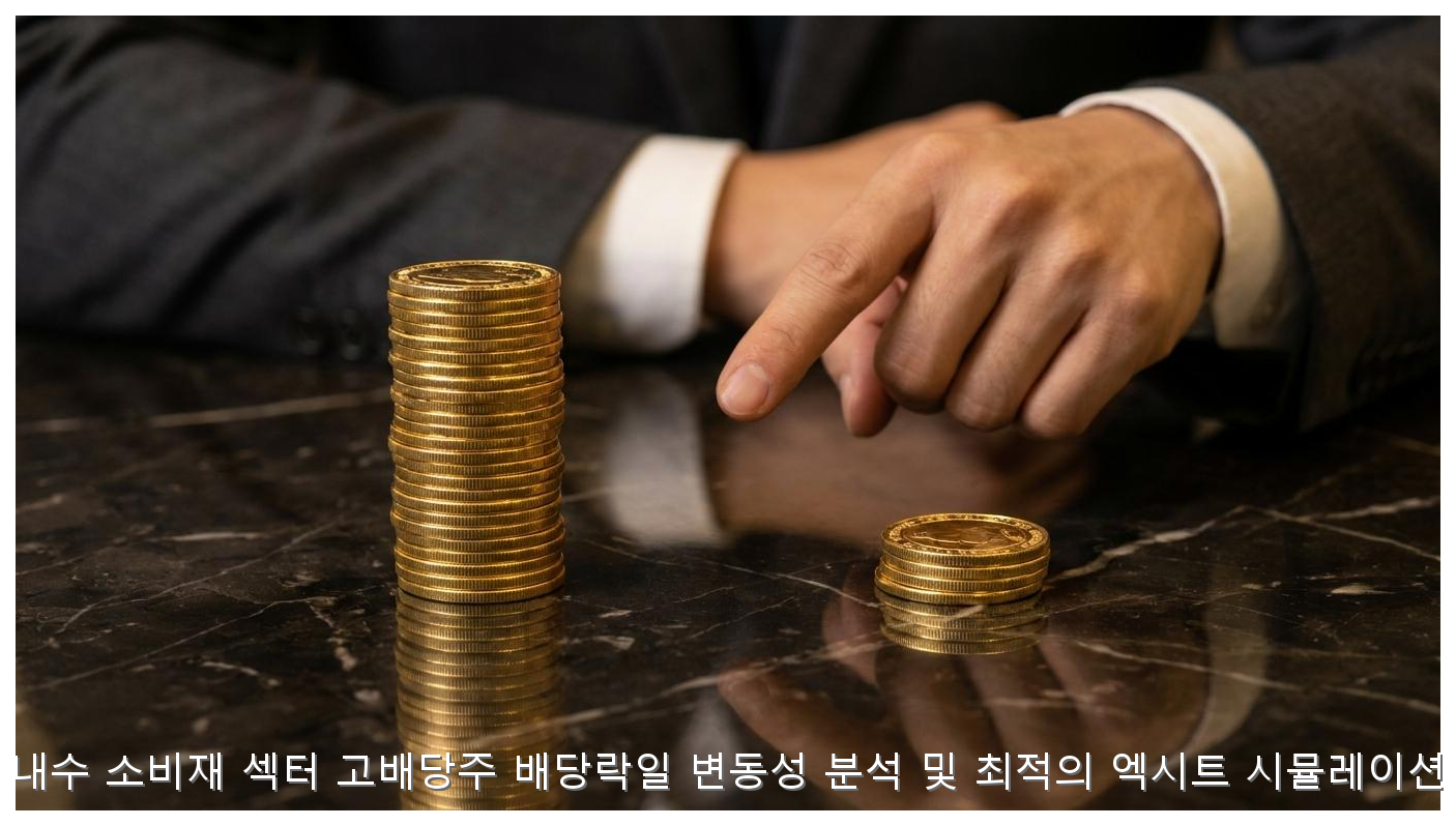 내수 소비재 섹터 고배당주 배당락일 변동성 분석 및 최적의 엑시트 시뮬레이션 핵심 안내 및 분석 인포그래픽 (3)