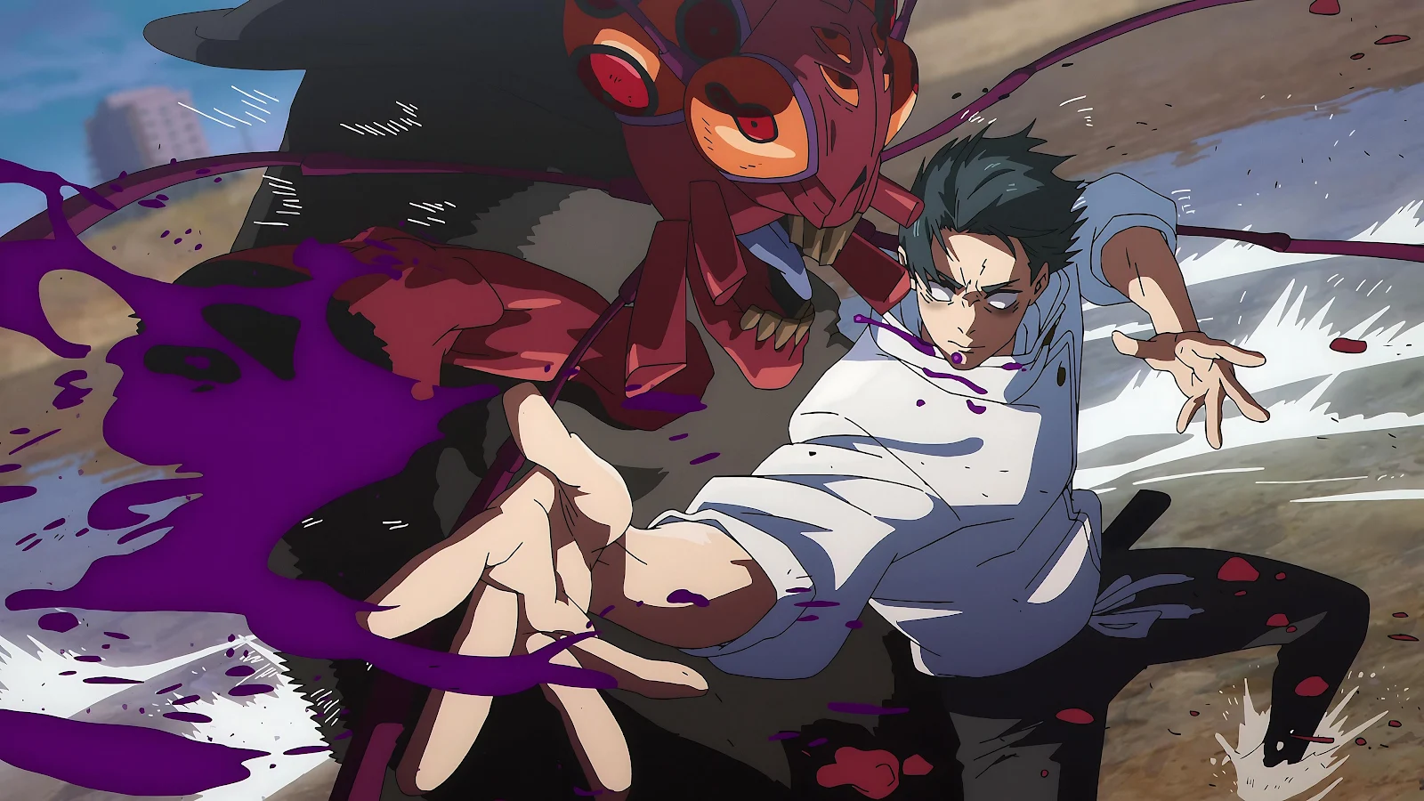 Yuta Okkotsu and Rika Orimoto - Anime Digital Art 4K Wallpaper (3840x2160)