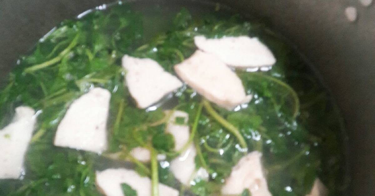 Canh cải xà lách xoong(món chay)