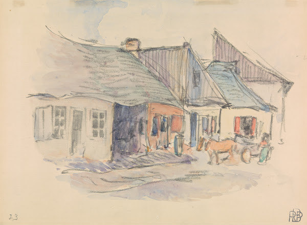 Street Scene Opatow Kelecki Poland ca 1907