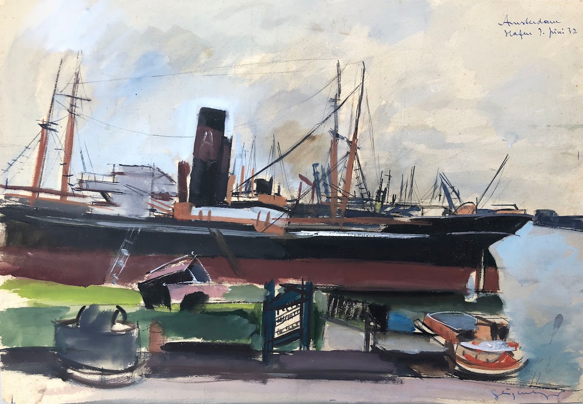Hafen in Amsterdam 1932