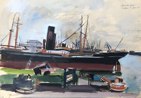 Hafen in Amsterdam 1932