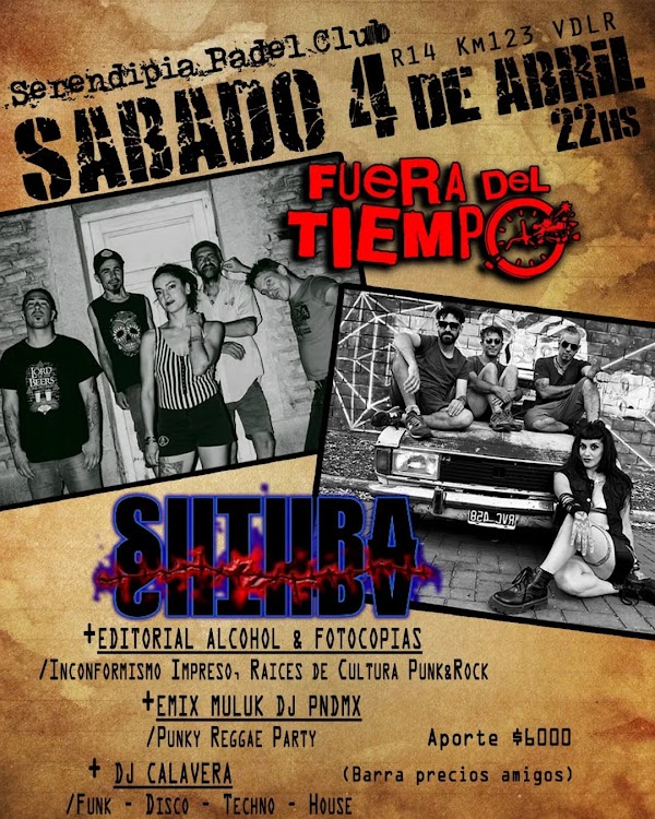 Noche de rock, punk, reggae y electrónica