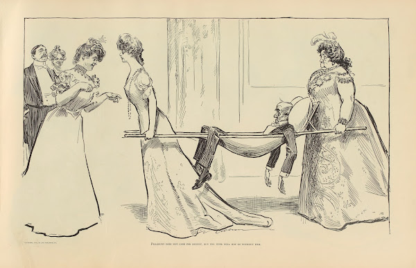 Pillsbury does not care for society but his wife will not go without him 1900 19