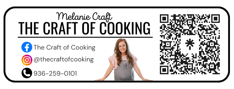The Craft of Cooking - Pampered Chef with Melanie Craft logo