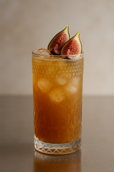 Fig Bourbon Cider Smash