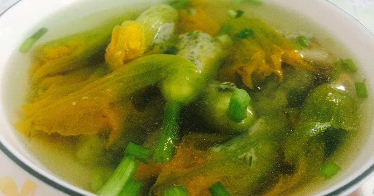 Canh bông bí nhồi cá