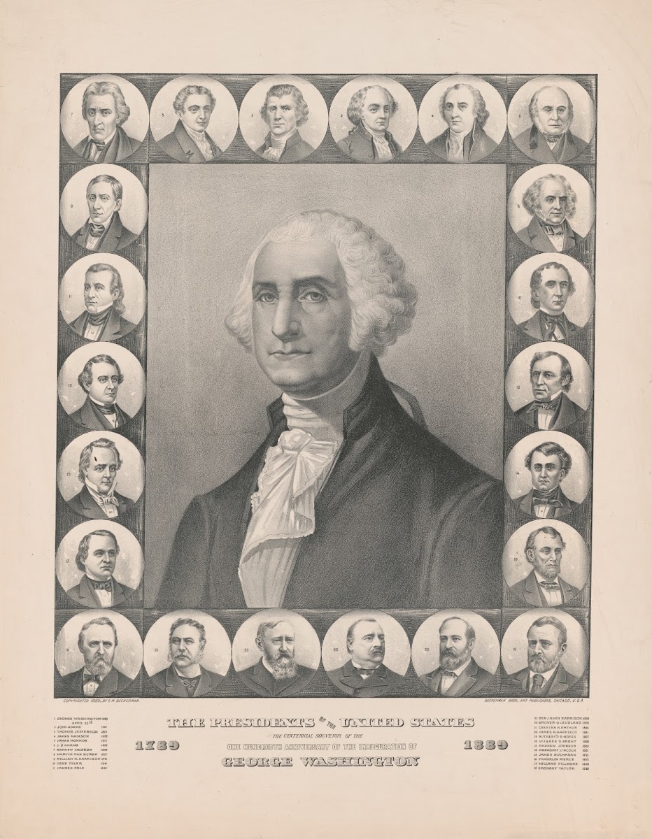 The presidents of the United States the centennial souvenir of the one hundredth