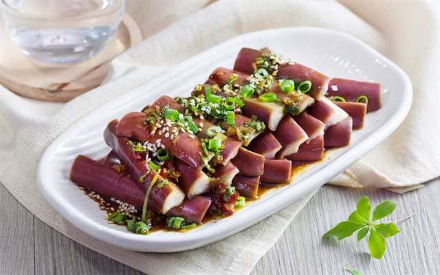 Cà Tím Luộc Trộn Nước Sốt Tỏi