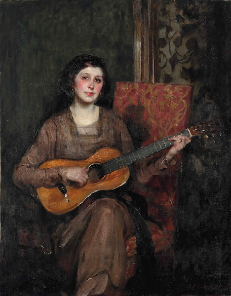 Portrait of Florence Shannon the artists wife c 1915