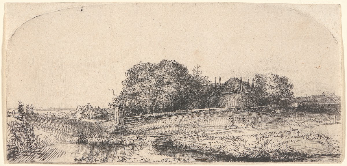 Landscape with a Hay Barn and a Flock of Sheep 1652