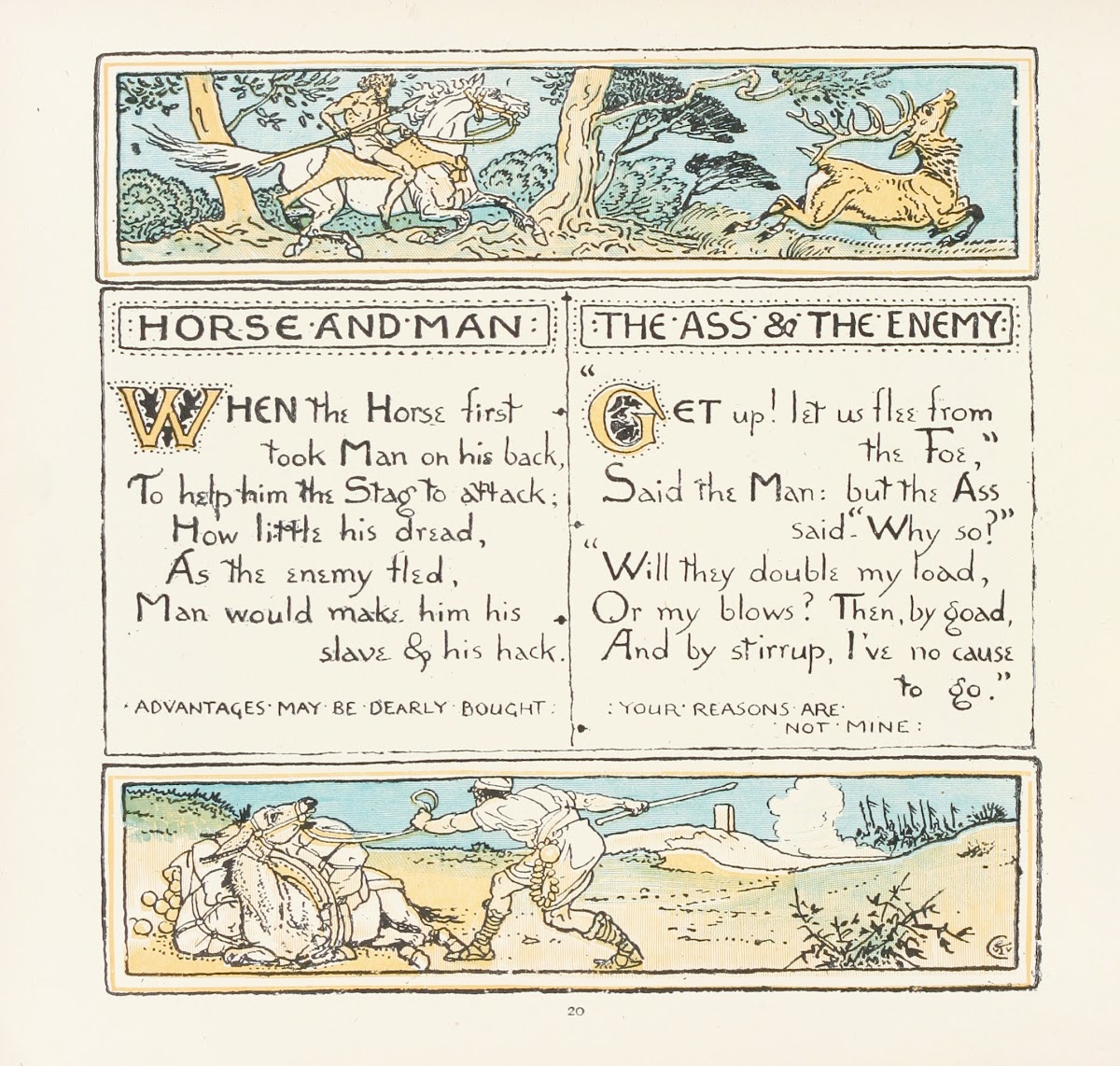 Horse and Man The Ass and the Enemy 1908