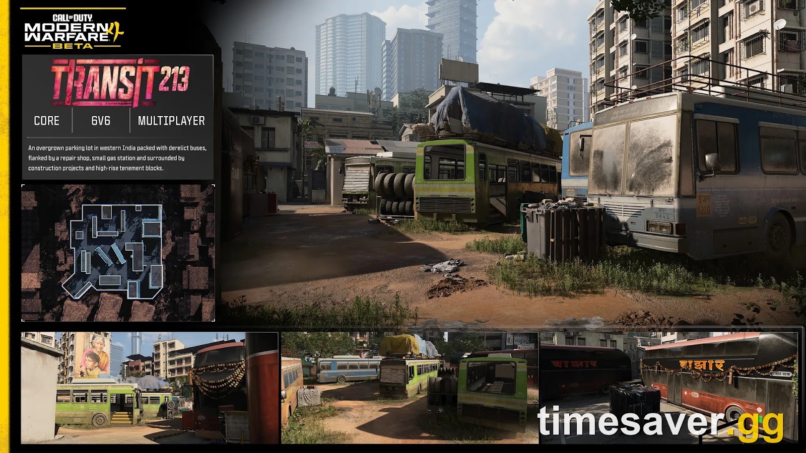 Official Call of Duty: Modern Warfare 4 Beta intel card for the Transit 213 multiplayer map
