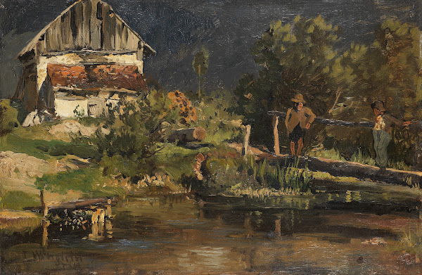 Am Weiher mit Kalkofen 1883