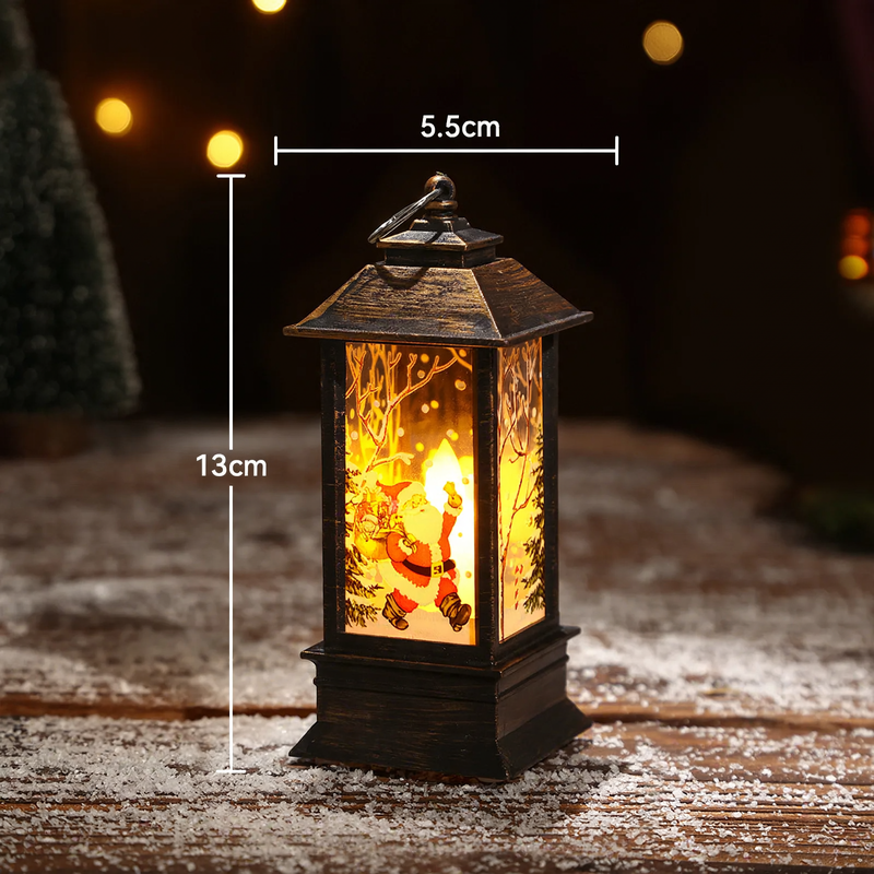 Dekorative Weihnachts-Öllampe im Retro-Stil