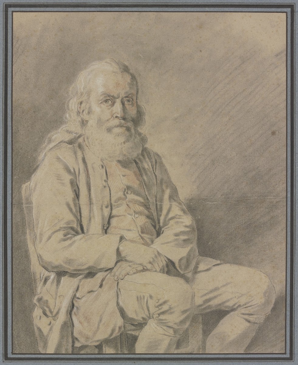 Bildnis eines sitzenden alten Mannes ca 1774