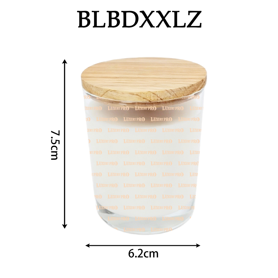 Glass with Wooden Lid Scented Candle