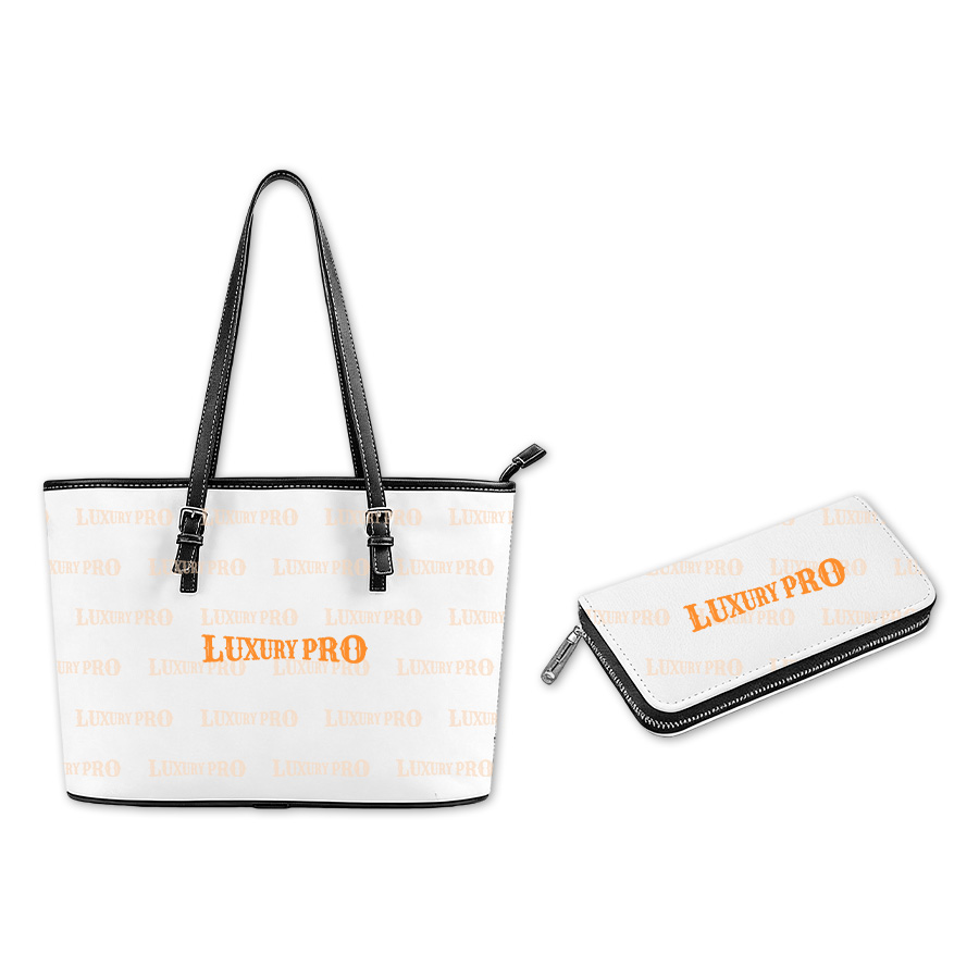 Tote bag+zipper long wallet (hand strap style)