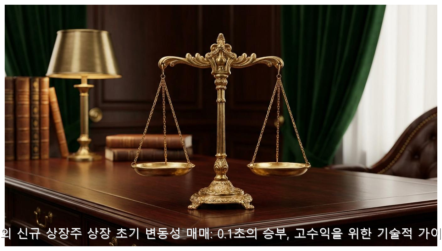 해외 신규 상장주 상장 초기 변동성 매매: 0.1초의 승부, 고수익을 위한 기술적 가이드 핵심 안내 및 분석 인포그래픽 (4)