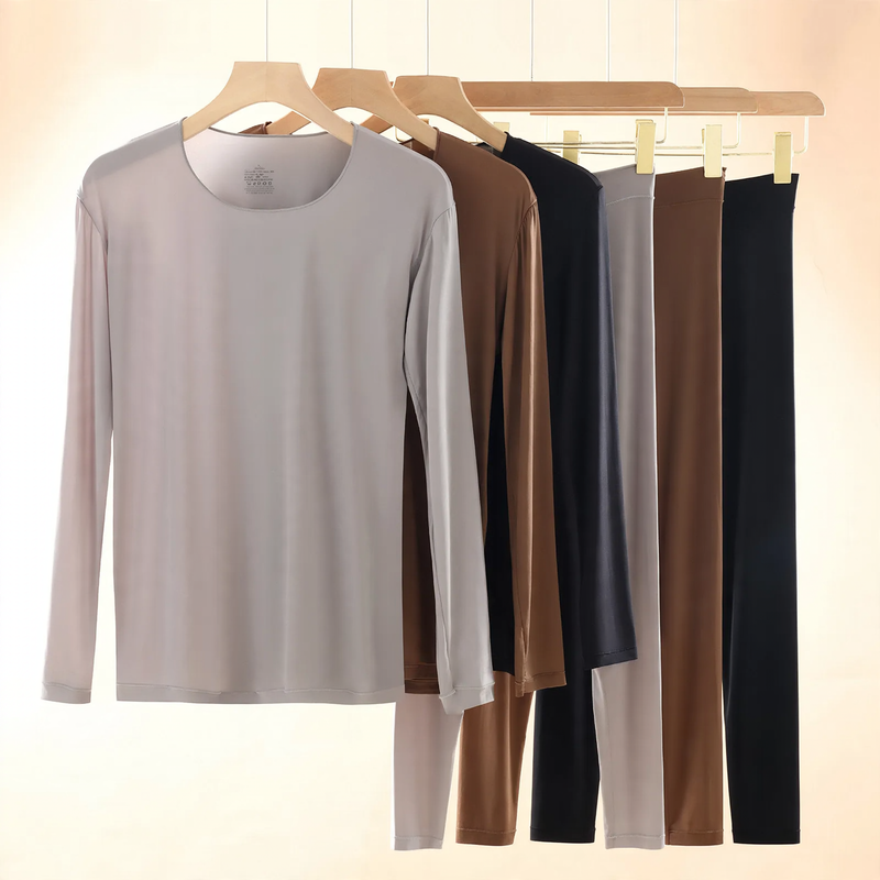 Seamless thermal underwear set for men