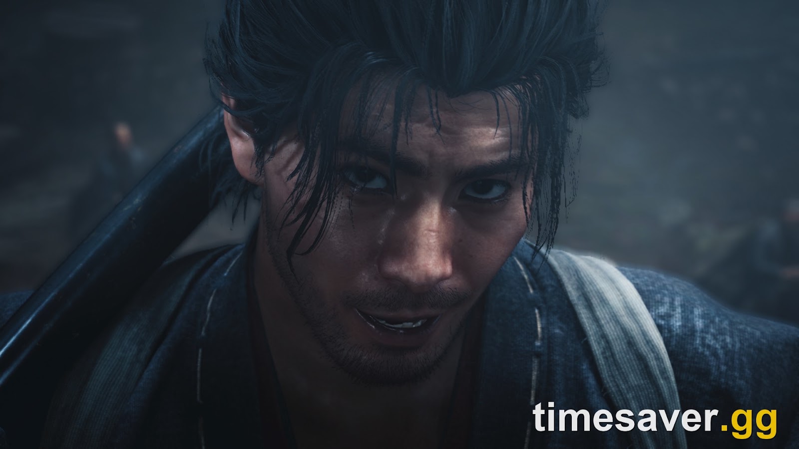 Miyamoto Musashi, the protagonist — the Deluxe and Premium Deluxe kits reskin his outfits and those of his companions with cosmetic haori and dance outfits