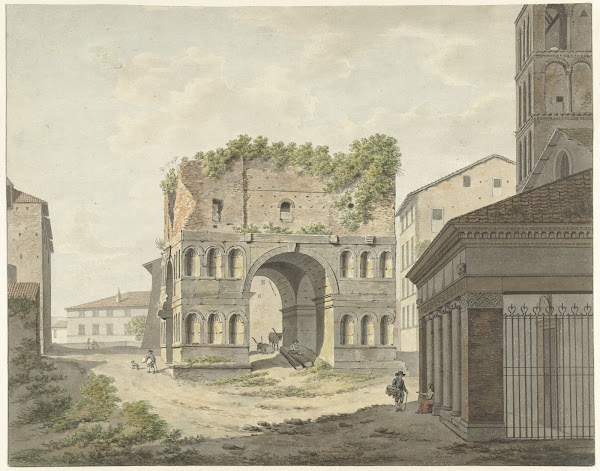 De boog van Janus quadrifons en een deel van de S Giorgio in Velabro te Rome 176