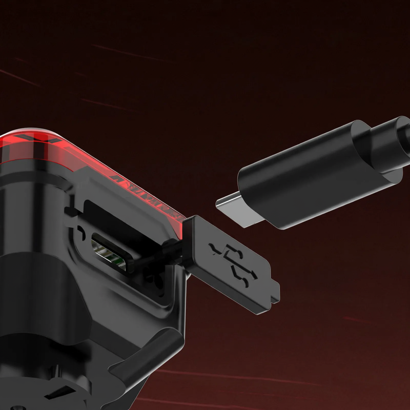 Bicycle rear light with brake signal