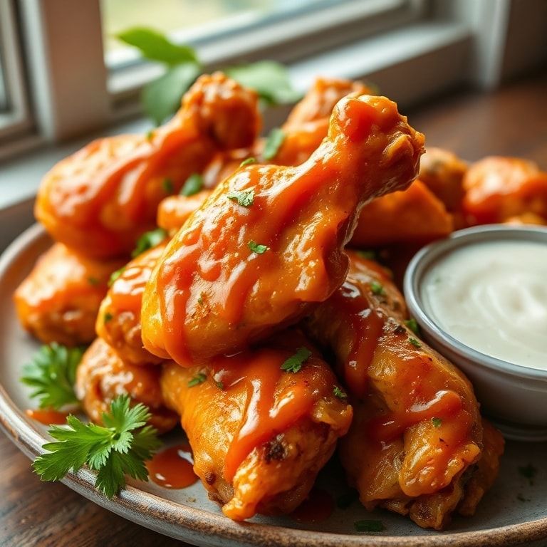 Zesty Orange Pepper Chicken Wings for Game Day Delight – Quick & Crispy Homemade Buffalo finished