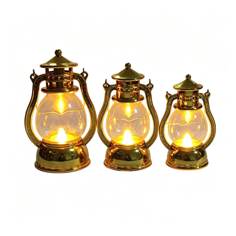 Decorative LED lantern in retro style