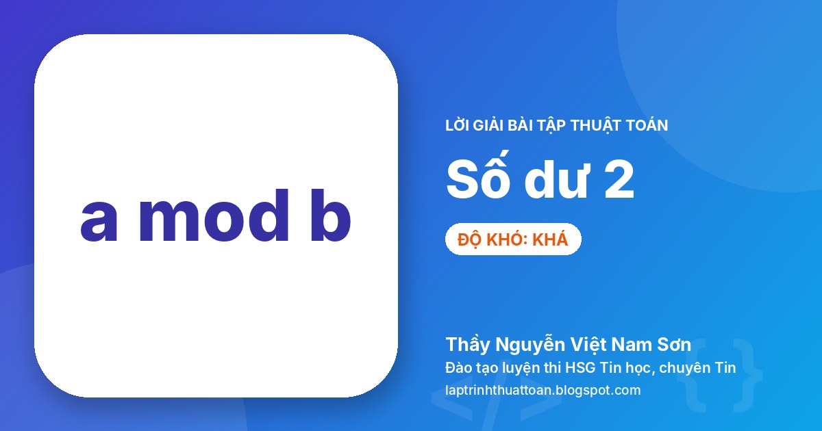Số dư 2