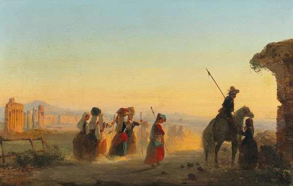 Rome the Via Appia at Dawn