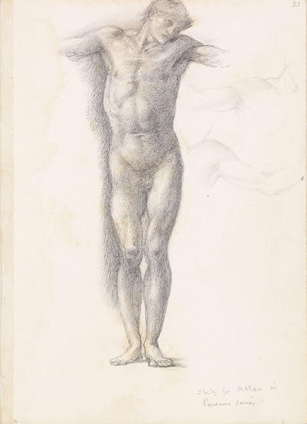 Sketchbook  Study for Atlas in Atlas Turned to Stone
