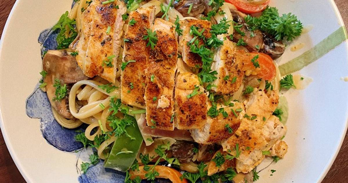 Mì Gà Cajun Sốt Kem