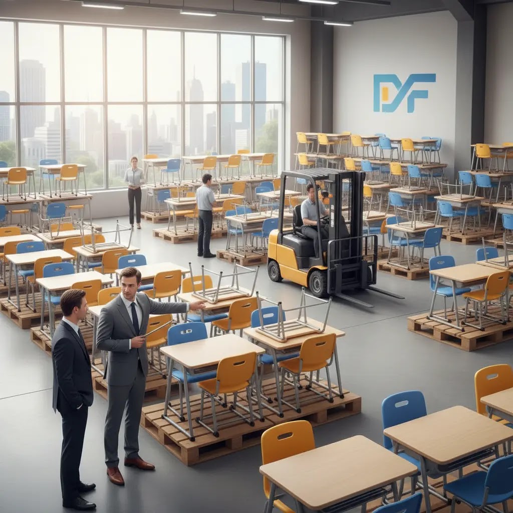 Distributor meja kursi sekolah satu set