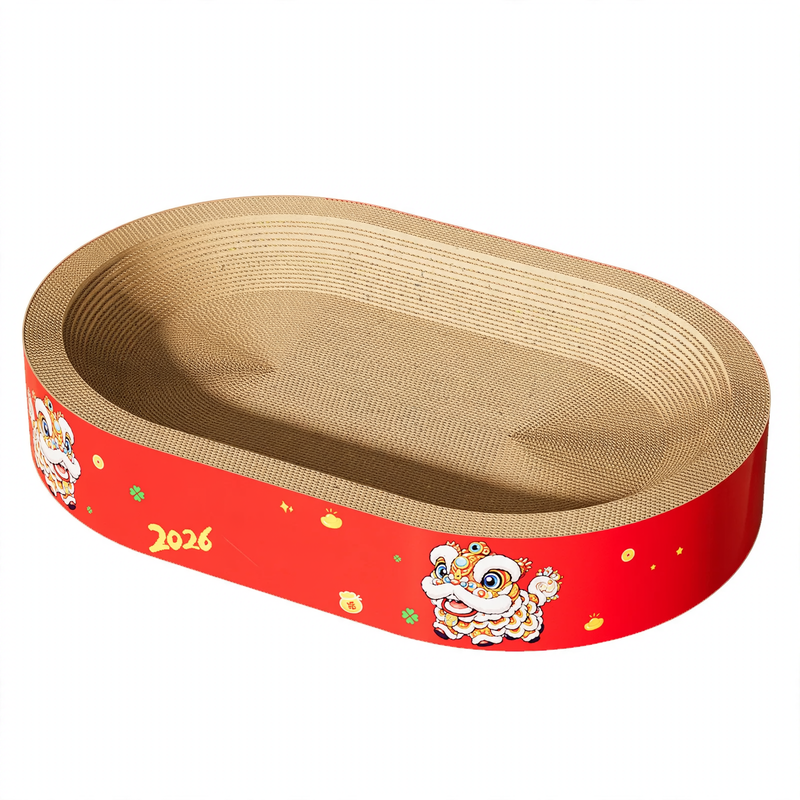 Cardboard scratching board for cats