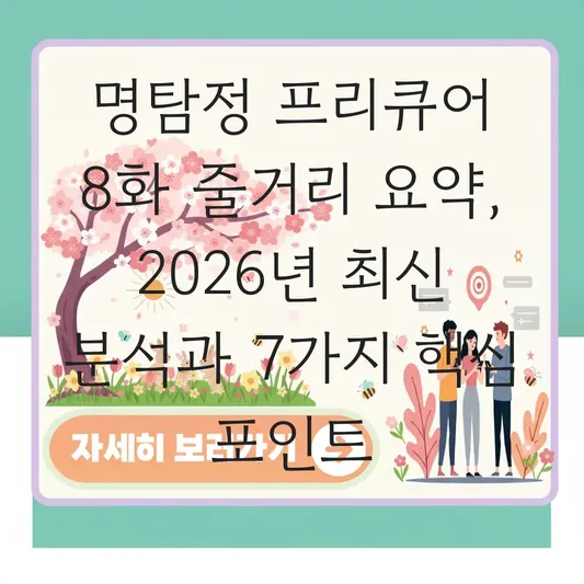 명탐정 프리큐어 8화 줄거리 요약