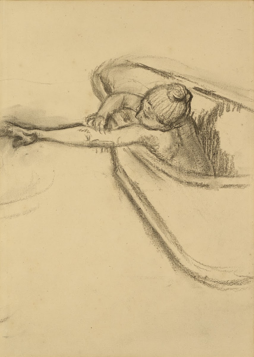 Woman in the Bath Drying her Arm 1880s or 1890s