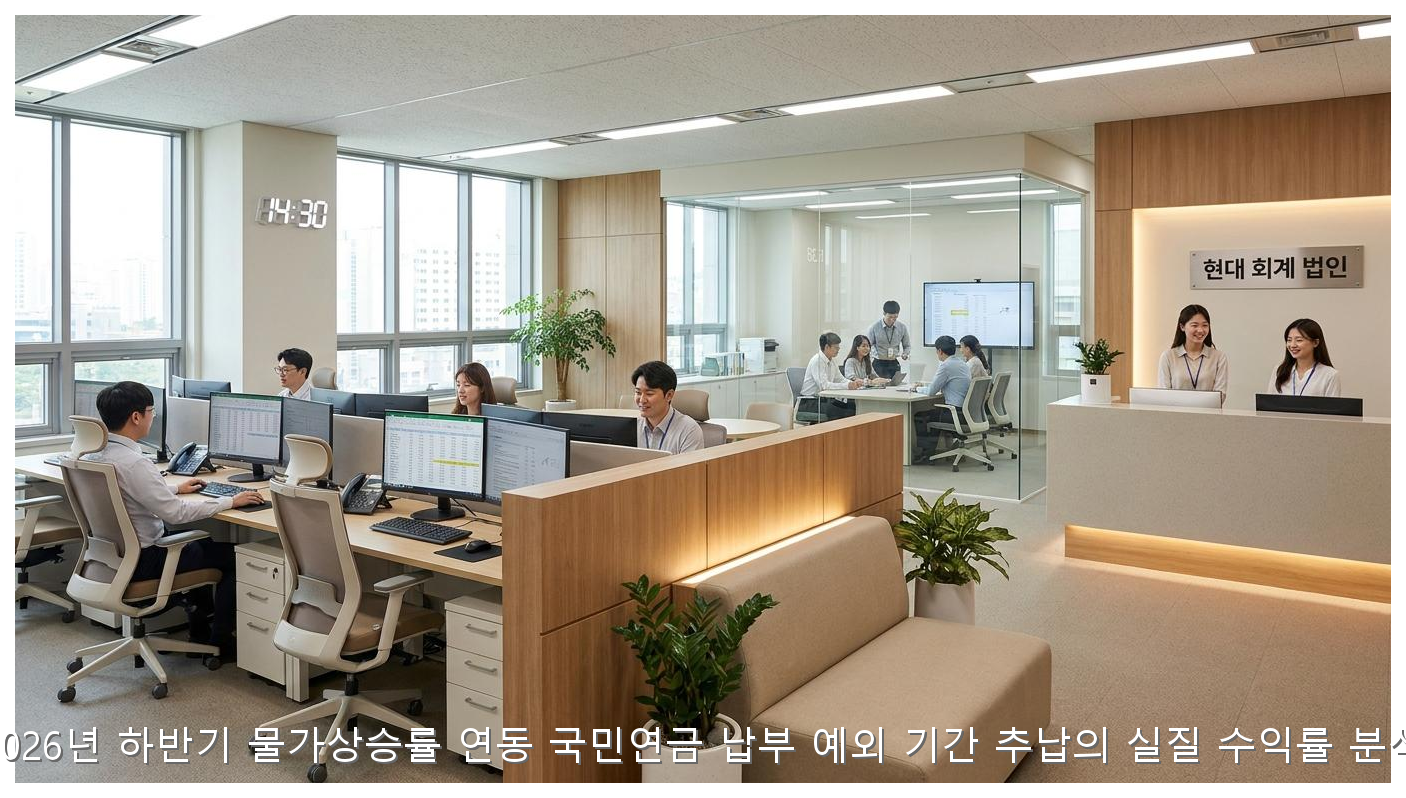 2026년 하반기 물가상승률 연동 국민연금 납부 예외 기간 추납의 실질 수익률 분석 핵심 안내 및 분석 인포그래픽 (7)