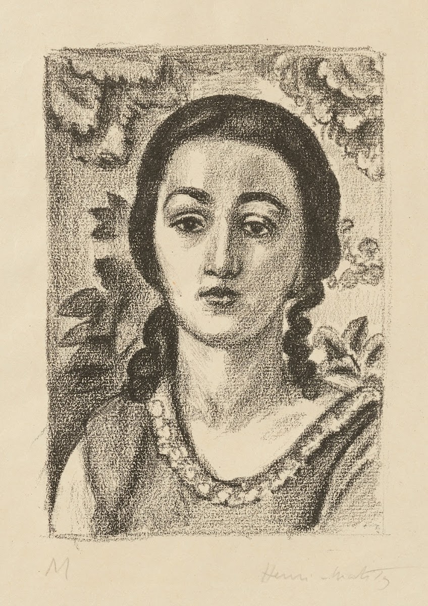 Young woman with brown curls 1924