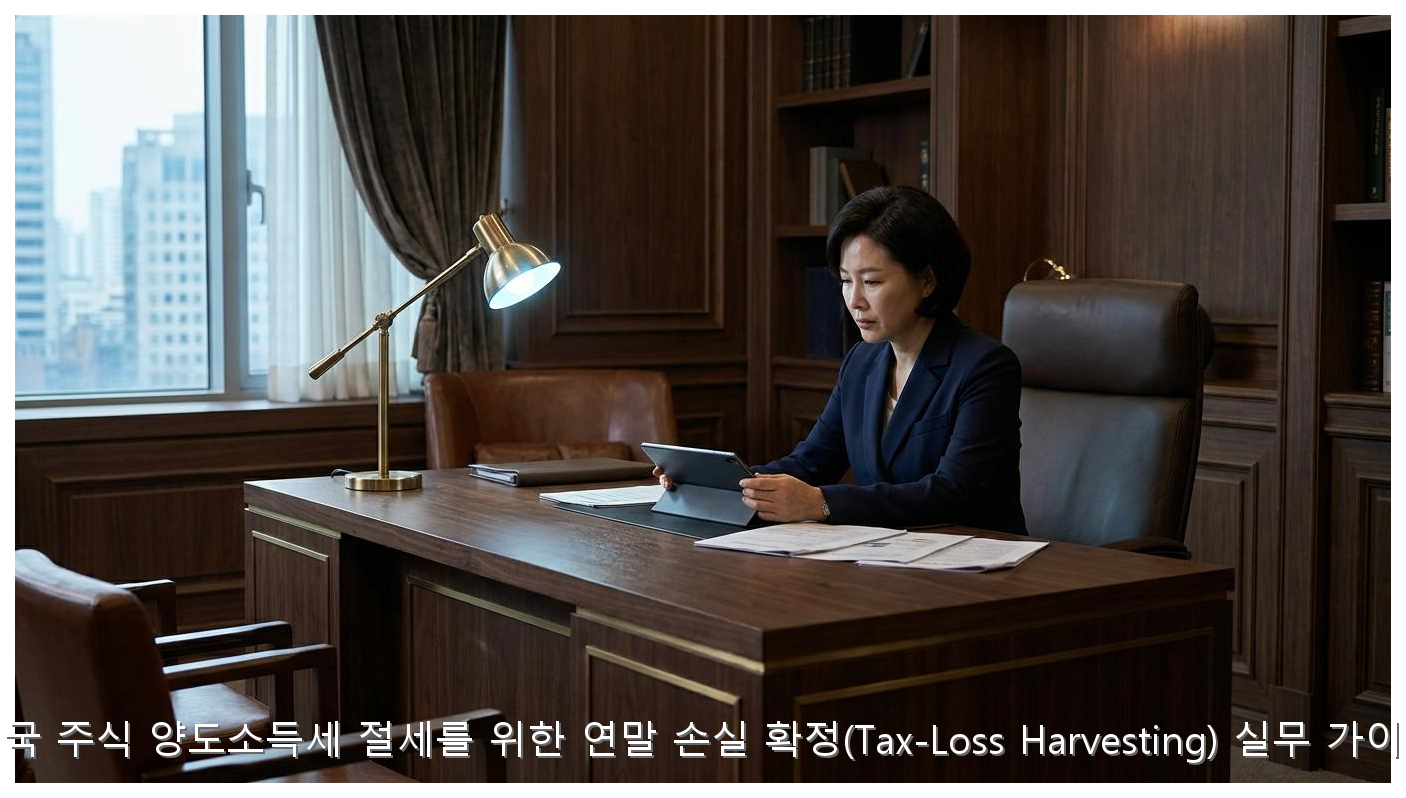 미국 주식 양도소득세 절세를 위한 연말 손실 확정(Tax-Loss Harvesting) 실무 가이드 핵심 안내 및 분석 인포그래픽 (3)