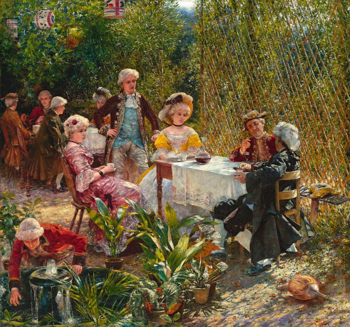 In the summer house